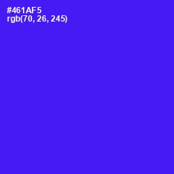 #461AF5 - Purple Heart Color Image