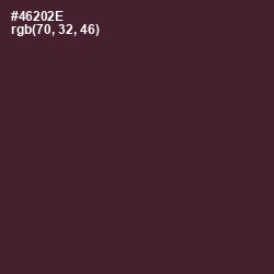 #46202E - Crater Brown Color Image
