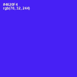 #4620F4 - Purple Heart Color Image