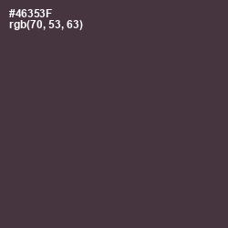 #46353F - Masala Color Image