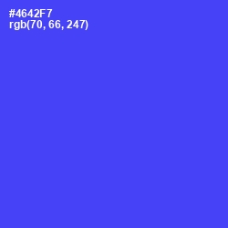 #4642F7 - Royal Blue Color Image