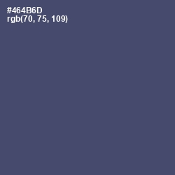 #464B6D - Mulled Wine Color Image