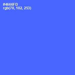 #4666FD - Royal Blue Color Image