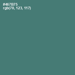 #467B75 - Faded Jade Color Image