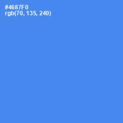 #4687F0 - Havelock Blue Color Image