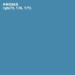 #4688AB - Steel Blue Color Image