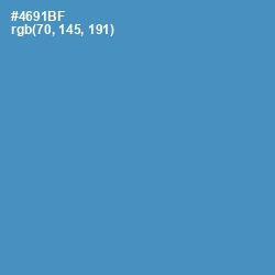 #4691BF - Steel Blue Color Image