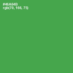 #46A64B - Chateau Green Color Image