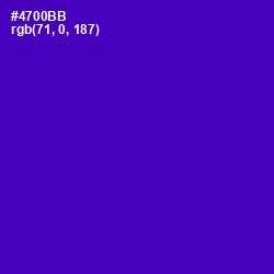 #4700BB - Purple Color Image