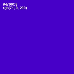 #4700C8 - Purple Heart Color Image