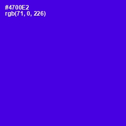 #4700E2 - Purple Heart Color Image