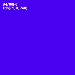 #4700F0 - Purple Heart Color Image