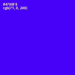 #4700F8 - Purple Heart Color Image