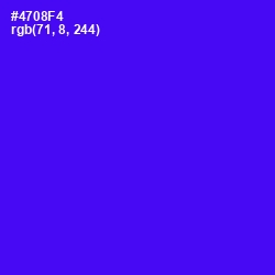 #4708F4 - Purple Heart Color Image