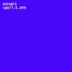 #4708F9 - Purple Heart Color Image