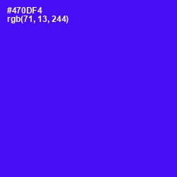 #470DF4 - Purple Heart Color Image