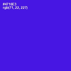 #4716E3 - Purple Heart Color Image