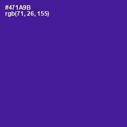 #471A9B - Pigment Indigo Color Image