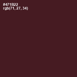 #471B22 - Wine Berry Color Image