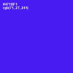 #471BF1 - Purple Heart Color Image