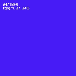 #471BF6 - Purple Heart Color Image