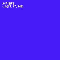 #471BF8 - Purple Heart Color Image