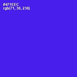 #471EEC - Purple Heart Color Image