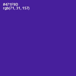 #471F9D - Pigment Indigo Color Image