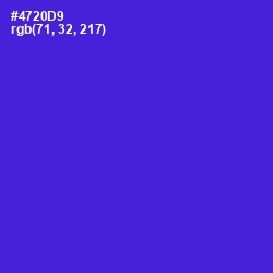 #4720D9 - Purple Heart Color Image