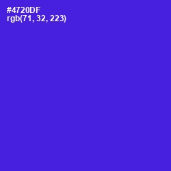 #4720DF - Purple Heart Color Image