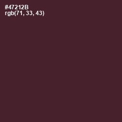 #47212B - Crater Brown Color Image