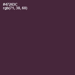 #47263C - Livid Brown Color Image