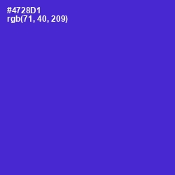 #4728D1 - Purple Heart Color Image