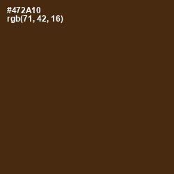 #472A10 - Brown Derby Color Image