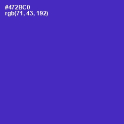 #472BC0 - Purple Heart Color Image
