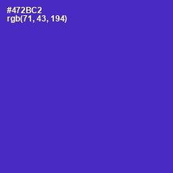 #472BC2 - Purple Heart Color Image
