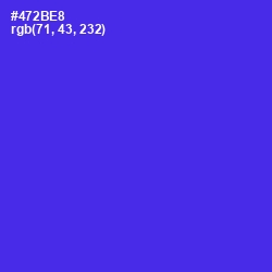 #472BE8 - Purple Heart Color Image