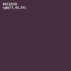 #472D3D - Woody Brown Color Image