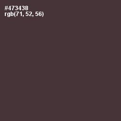 #473438 - Woody Brown Color Image