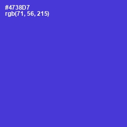 #4738D7 - Purple Heart Color Image