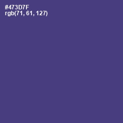 #473D7F - Honey Flower Color Image
