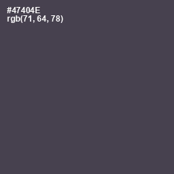#47404E - Gravel Color Image