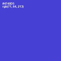 #4740D5 - Royal Blue Color Image