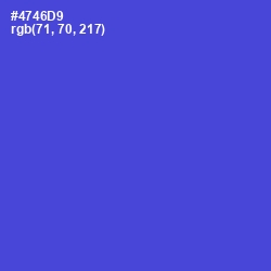 #4746D9 - Royal Blue Color Image