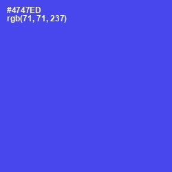 #4747ED - Royal Blue Color Image