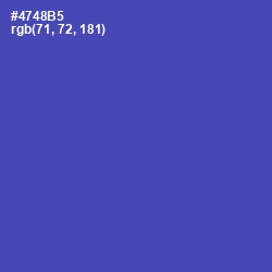 #4748B5 - Blue Violet Color Image