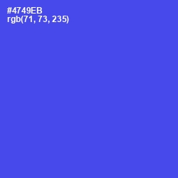 #4749EB - Royal Blue Color Image