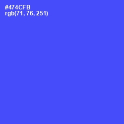 #474CFB - Royal Blue Color Image