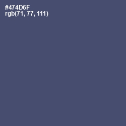 #474D6F - Mulled Wine Color Image