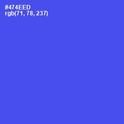 #474EED - Royal Blue Color Image